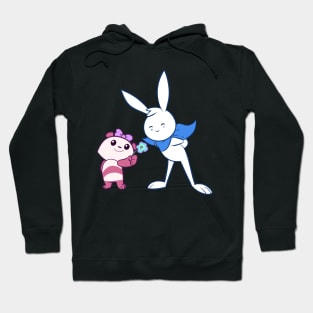 Kerlos Bunny and Fiona Panda Design Hoodie